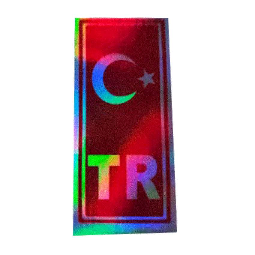 CIKARTMA TR PLAKA HOLOGRAM  KOD:1232