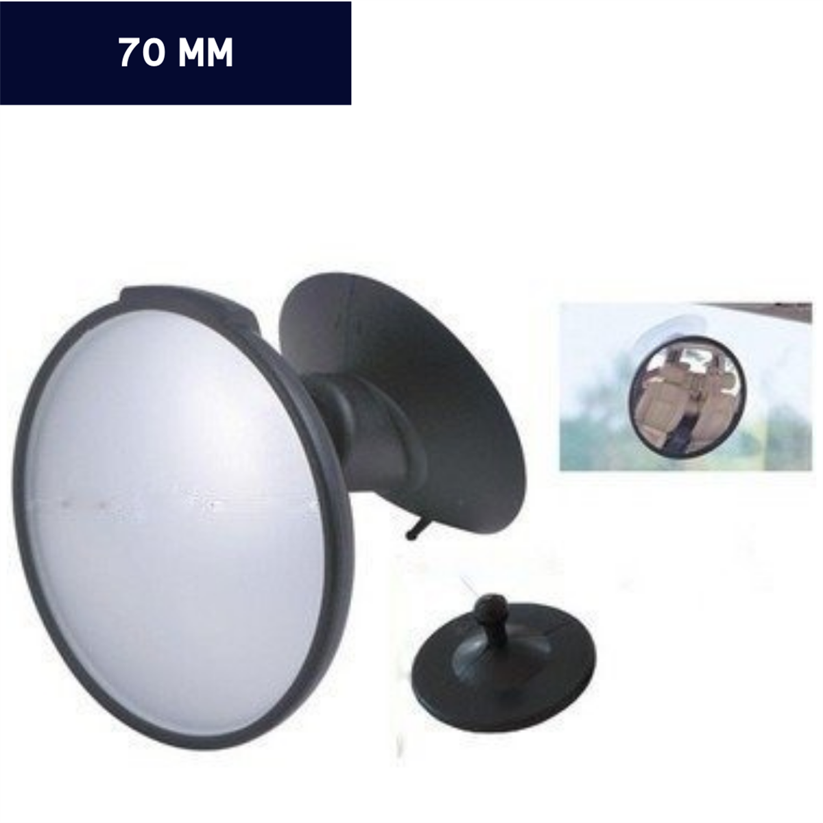 AYNA YUVARLAK BOMBELİ 70MM KOD:SUS19