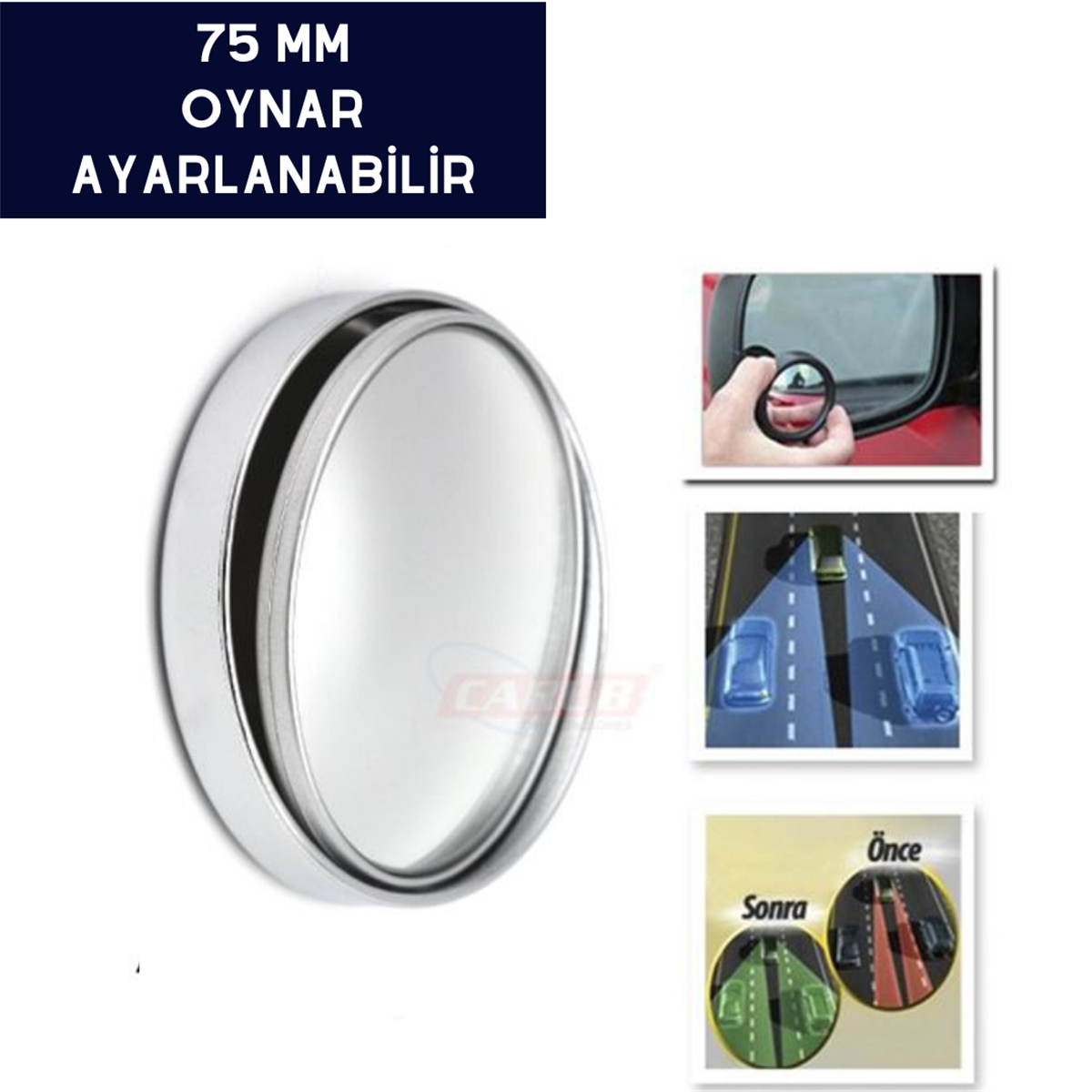 AYNA KÖR NOKTA KROM OYNARLI 75MM BÜYÜKKOD:0221232