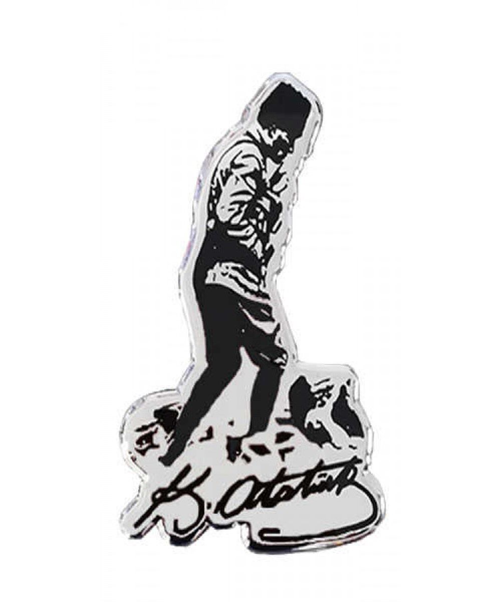 MUSTAFA KEMAL ATATÜRK İMZA KOCATEPE KROMAJ PLASTİK SİYAH 9.5X15CM KOD:85262