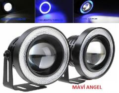 SİS LAMBASI MERCEK ANGEL 12V COB METAL 89MM MAVİ KOD:8560