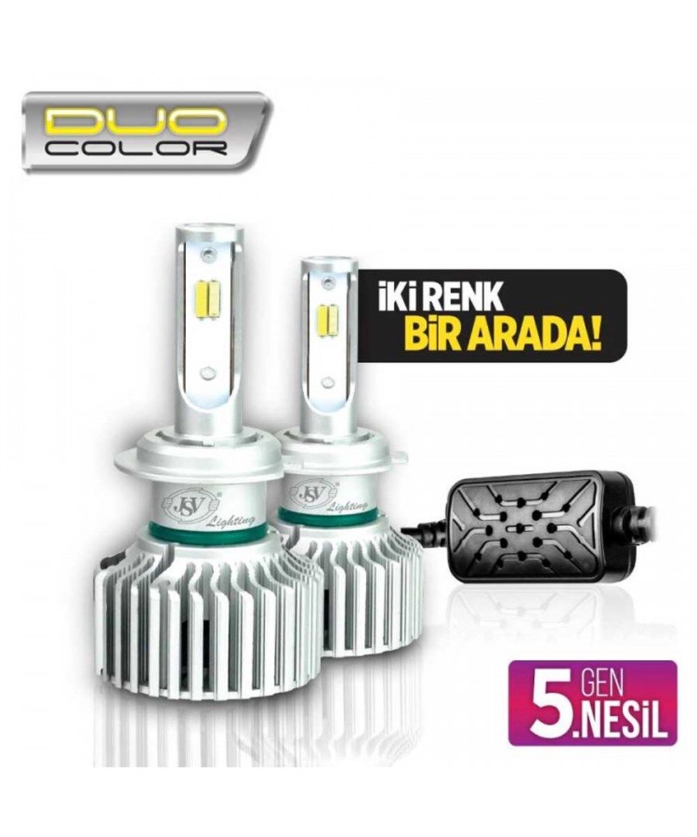 JSV FAR LEDİ 5.NESİL LED H1 TEKNOLOJİSİ ÇİFT RENK ŞİMŞEK ETKİLİ AMPUL KOD:41210