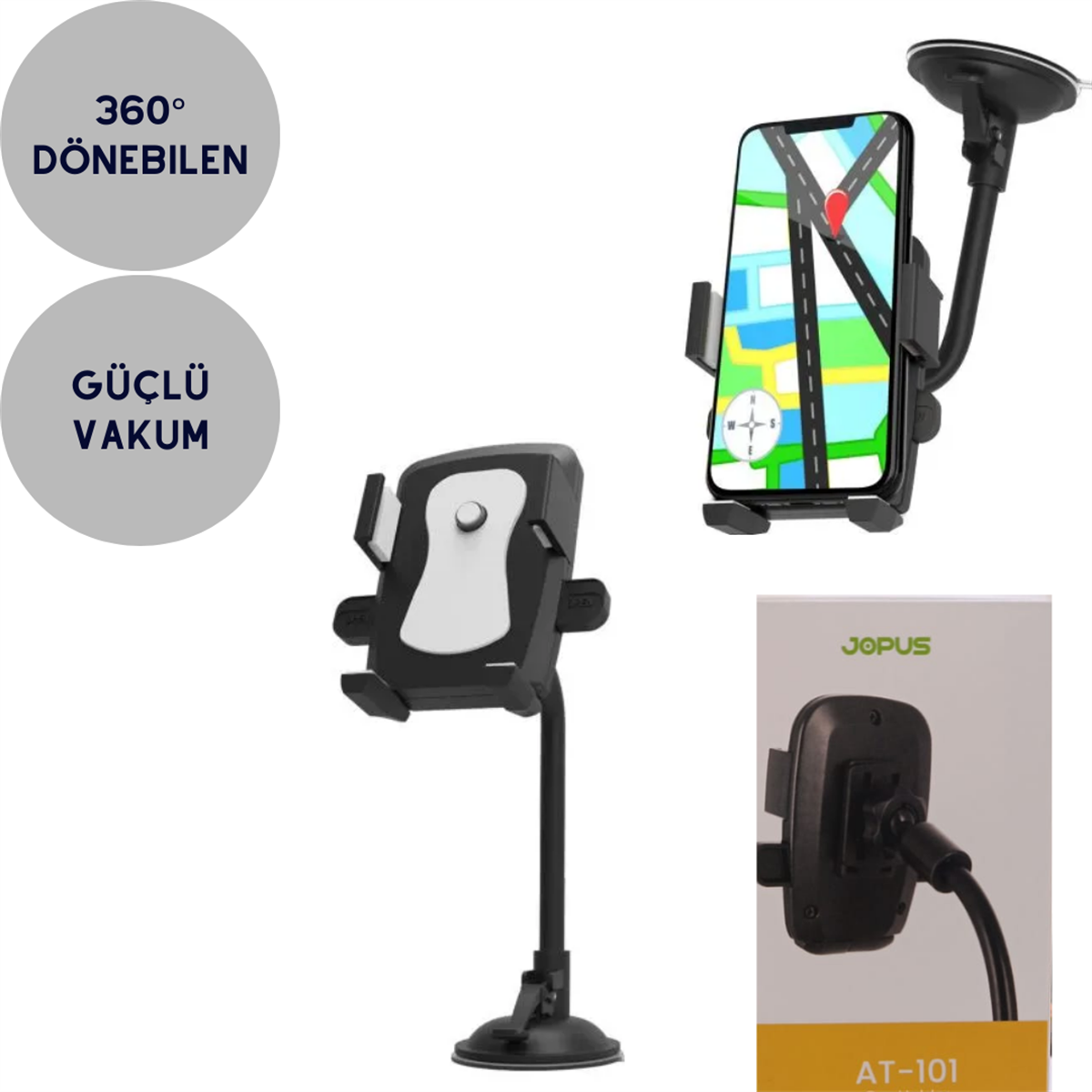 TELEFON TUTUCU VANTUZLU AYARLI JOPUS AT-101 KOD:4055