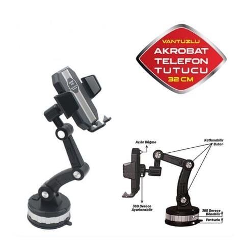 TELEFON TUTUCU AKROBAT 360 DERECE 32 CM VANTUZLU KOD:5901963