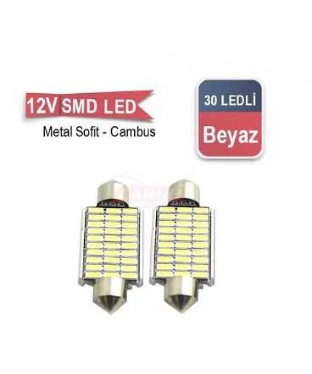SOFİT AMPUL 12V 30SMD METAL CANBUS BEYAZ KOD:0402224