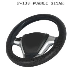 DİREKSİYON KILIFI SİYAH FOX NOKTALI 38CM KUTULU KOD:KD