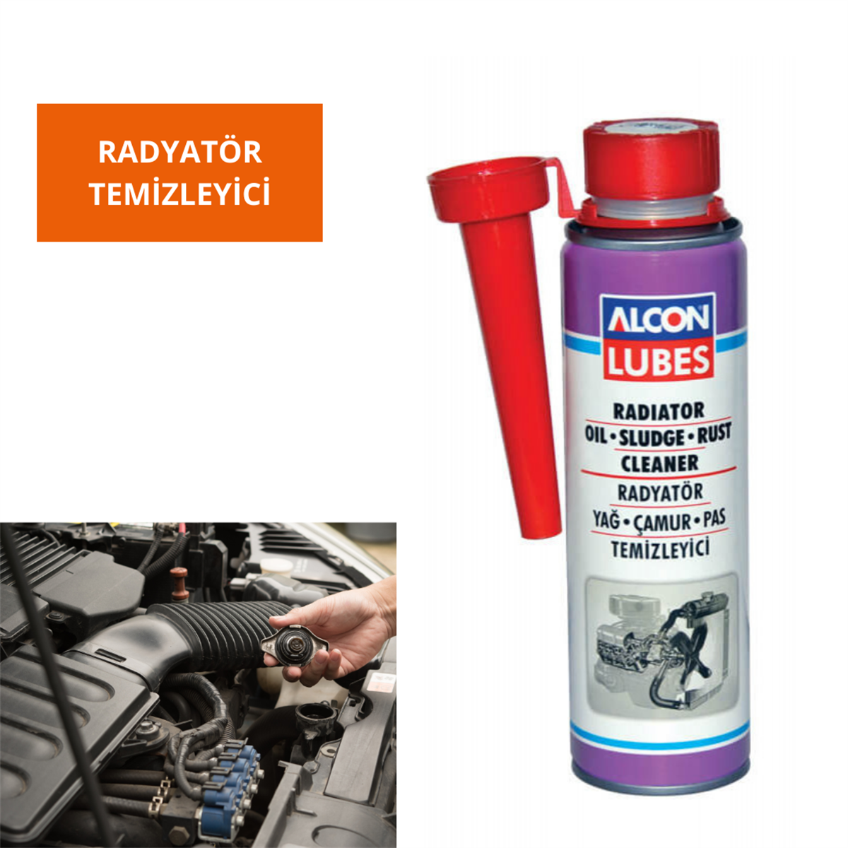 RADYATÖR TEMİZLEYİCİ 300 ML ALCON KOD:M-9604