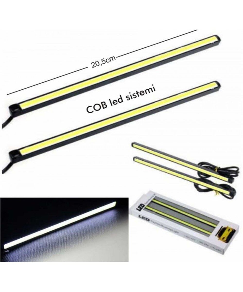 GÜNDÜZ LEDİ BEYAZ SÜPER PARLAK İNCE 12V 20,5CM KOD:4322738