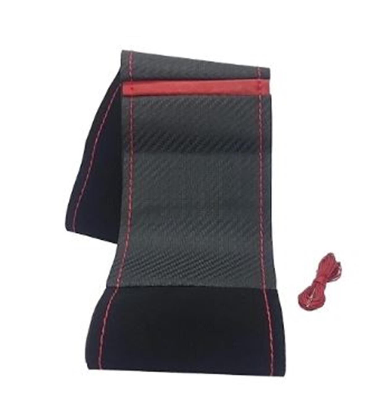 DİREKSİYON KILIFI KARBONLU DİKMELİ KIRMIZI KOD:312