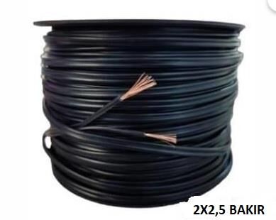 KABLO HOPARLÖR 2*2,5 CCA BAKIR SİYAH ŞEFFAF KS09