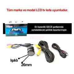 GERİ GÖRÜŞ KAMERASI GECE GÖRÜŞLÜ AYARLI BAŞLIK KOD:0017007