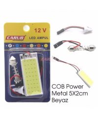 LAMBA COB LEDLİ POWER METAL 5X2CM BEYAZ CARUB KOD:4322744