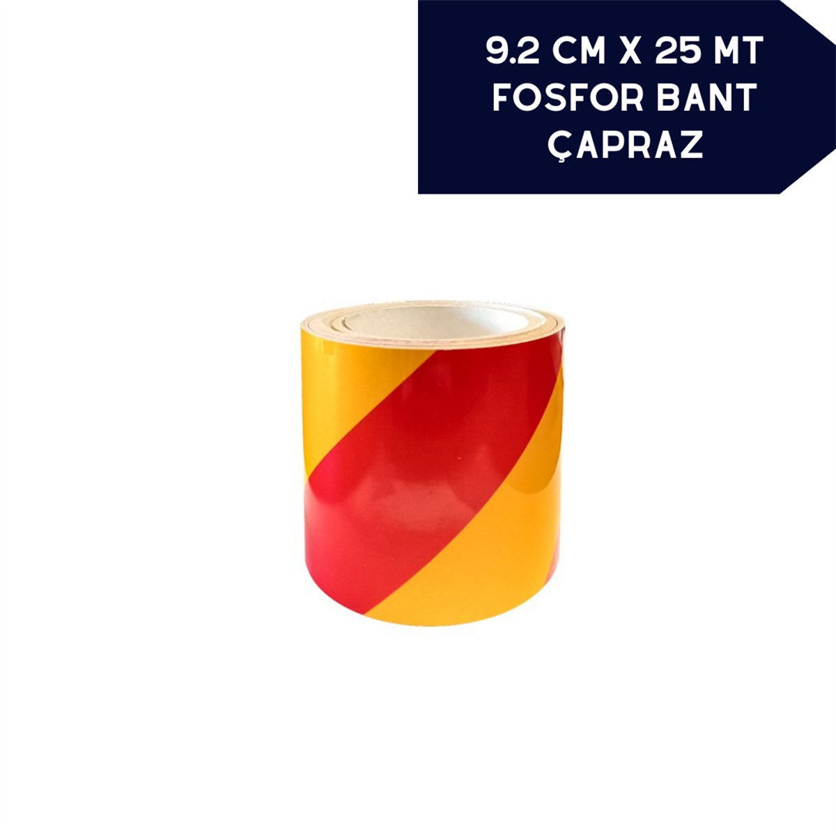 FOSFOR BANT ÇAPRAZ 9.2CMX25M SARI KIRMIZI KOD:2406107