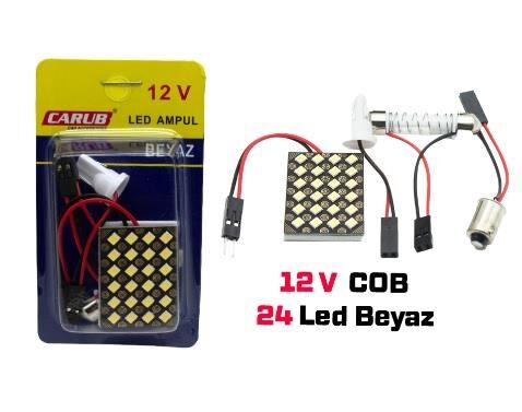 LAMBA COB LED 12V 24 LED BEYAZ 25X35MM KOD:4322735