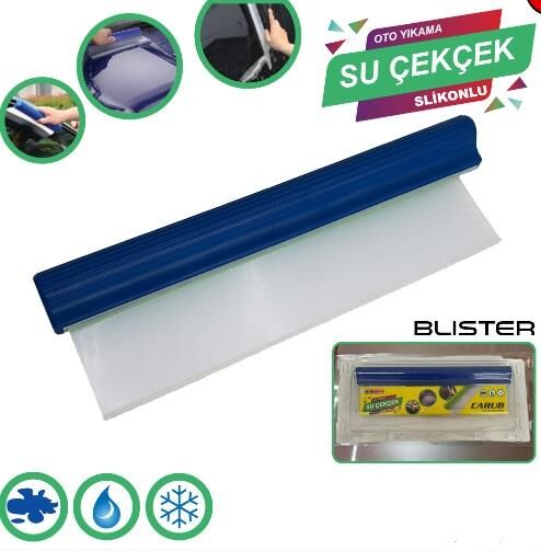 OTO YIKAMA SU ÇEKÇEK SİLİKONLU 30X10CM MAVİ KOD:0922539