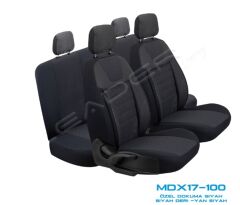 KOLTUK KILIFI CAPRICE ÖZEL DOKUMA SİYAH KOD:MDX17-100