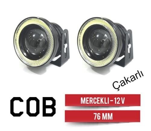 SİS LAMBASI ÇAKAR MERCEK ANGEL 12V COB METAL 76MM KOD:3056342
