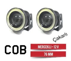 SİS LAMBASI ÇAKAR MERCEK ANGEL 12V COB METAL 76MM KOD:3056342