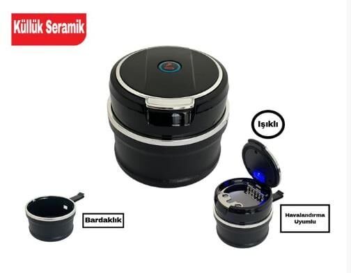 KÜLLÜK IŞIKLI PORTATİF LÜX SERAMİK SİLVER KOD:2944645