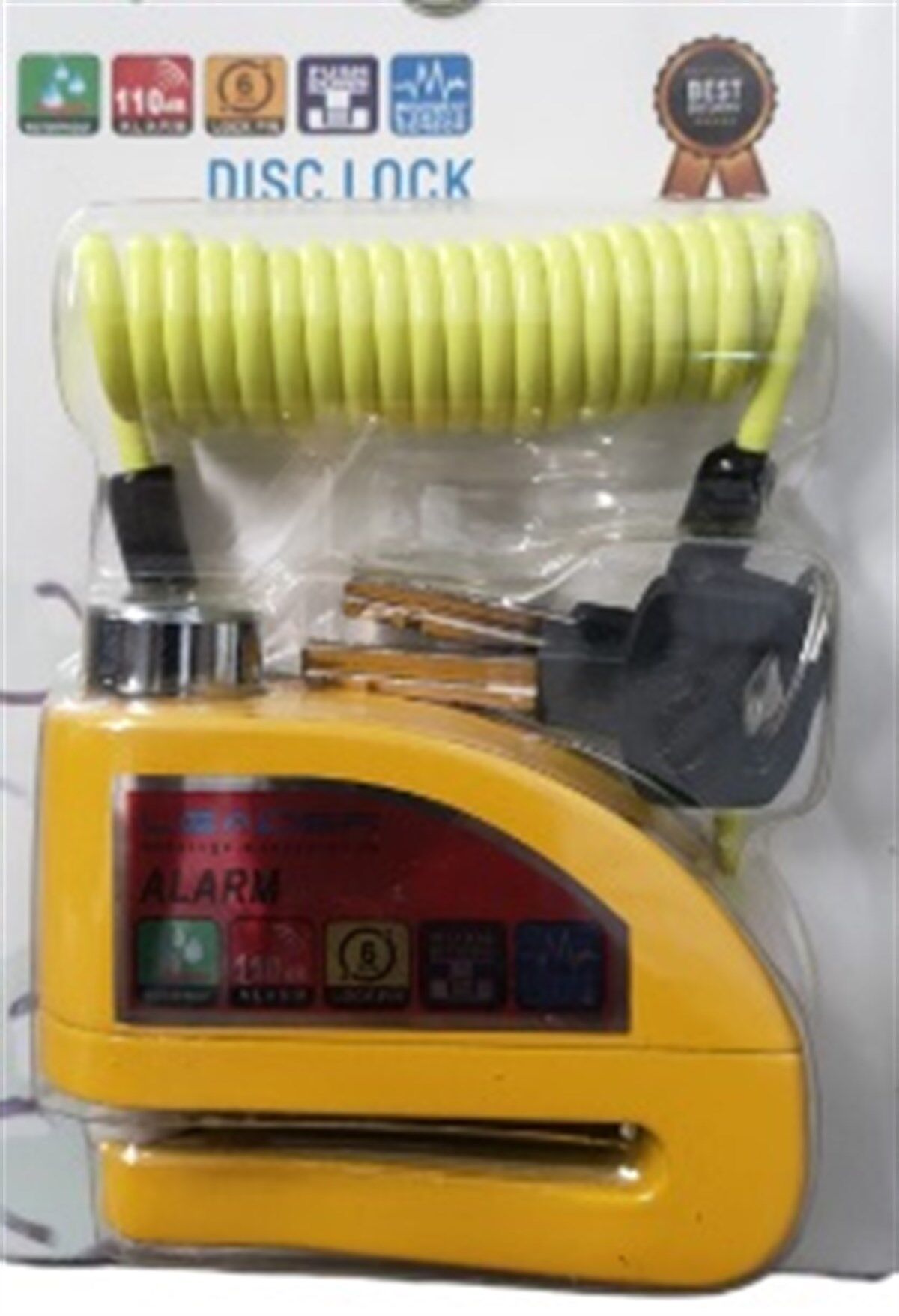 MOTORSİKLET DİSK ALARM SARI 12V KOD:110DB