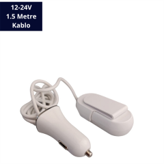 ÇAKMAK SOKETİ 3 USB GİRİŞLİ 12-24V BEYAZ KOD:LR275B