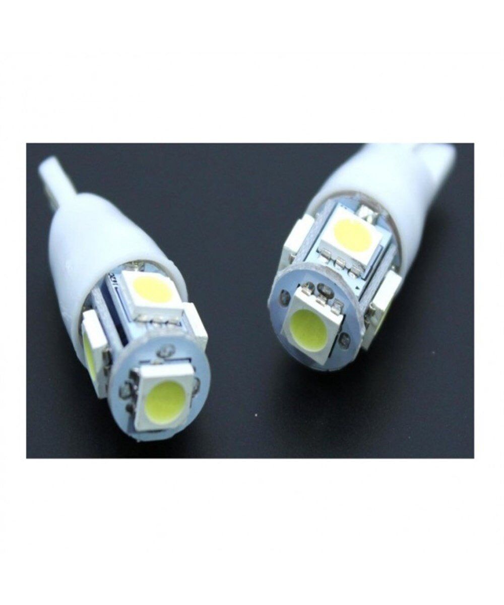 T10 AMPUL PARK LEDİ 12V 5 LEDLİ PLASTİK DUYLU BEYAZ TAKIM KOD:0400235