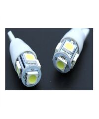 T10 AMPUL PARK LEDİ 12V 5 LEDLİ PLASTİK DUYLU BEYAZ TAKIM KOD:0400235