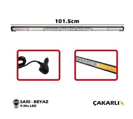 OFF-ROAD PROJEKTÖR 9-30V 101,5 CM ÇAKAR FONK SARI BEYAZ 4203319