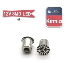 AMPUL 67 12V 18SDM KIRMIZI KOD:0403002