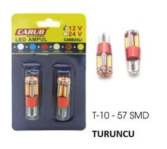 AMPUL T10 12V 57 SDM CANBUS FİBER TURUNCU KOD:0405563