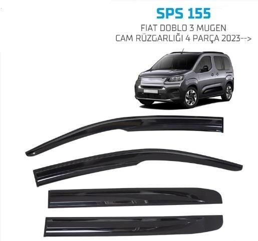 CAM RÜZGARLIĞI DOBLO 3 2023 SONRASI 4 PARÇA  KOD:SPS155