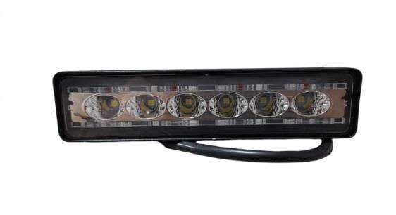LED BAR BEYAZ 6 LED YANAR KIR.MAVİ ÇAKAR KOD: D0062A