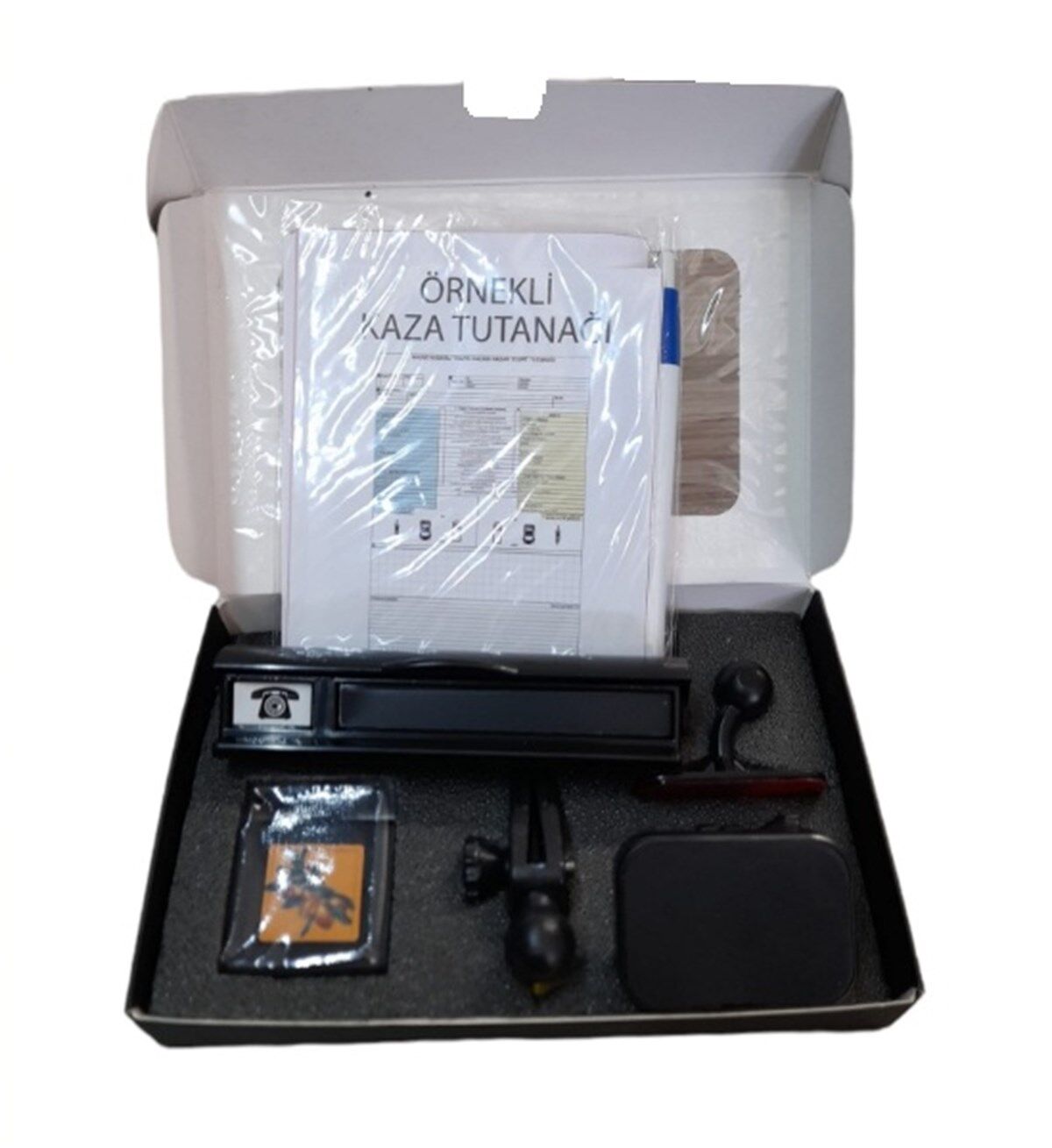 ARAÇ SETİ TELEFON TUTUCU-KOKU-PARKTEL NUMARATÖR-KAZA TUTANAĞI KOD:5263