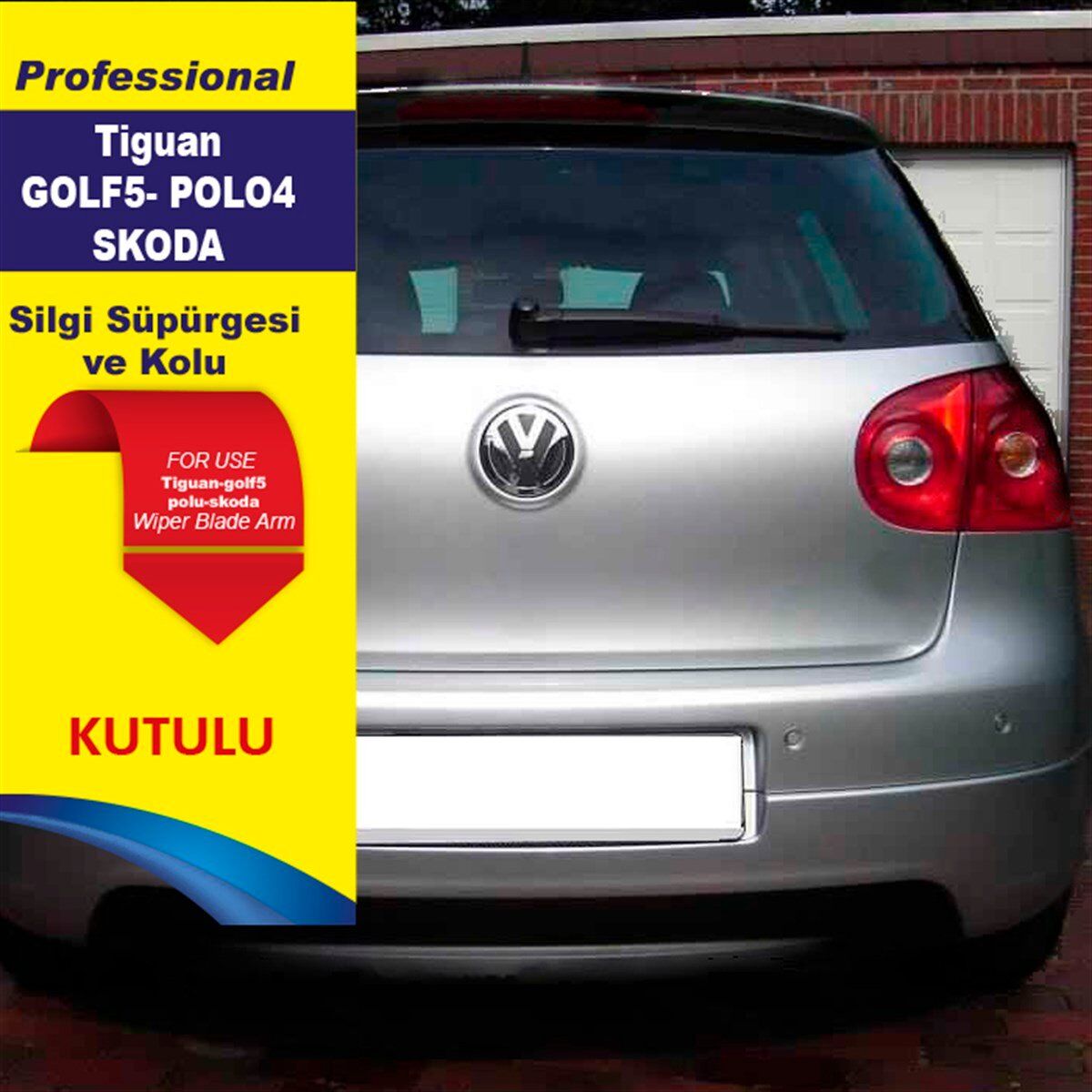 ARKA SİLECEK TİGUAN-GOLF 5-POLO 4-SKODA 13 İNÇ/350 MM KOD:1353489