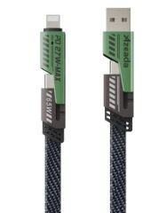 DATA KABLOSU YEŞİL 4LÜ 1,5MT USB-TYPE C -IPONE 963923 KOD:60183