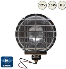 SİS LAMBASI 12V YUVARLAK 4X4 KROM JUMBO BEYAZ 20X10CM KOD:3018001