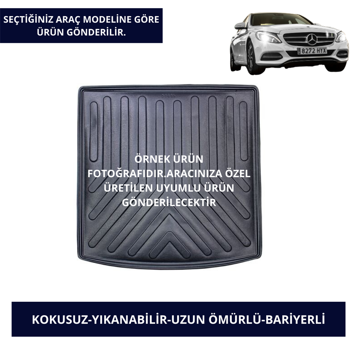 BAGAJ HAVUZU MODELLERİ MERCEDES ARAÇLAR- SİYAH RENK