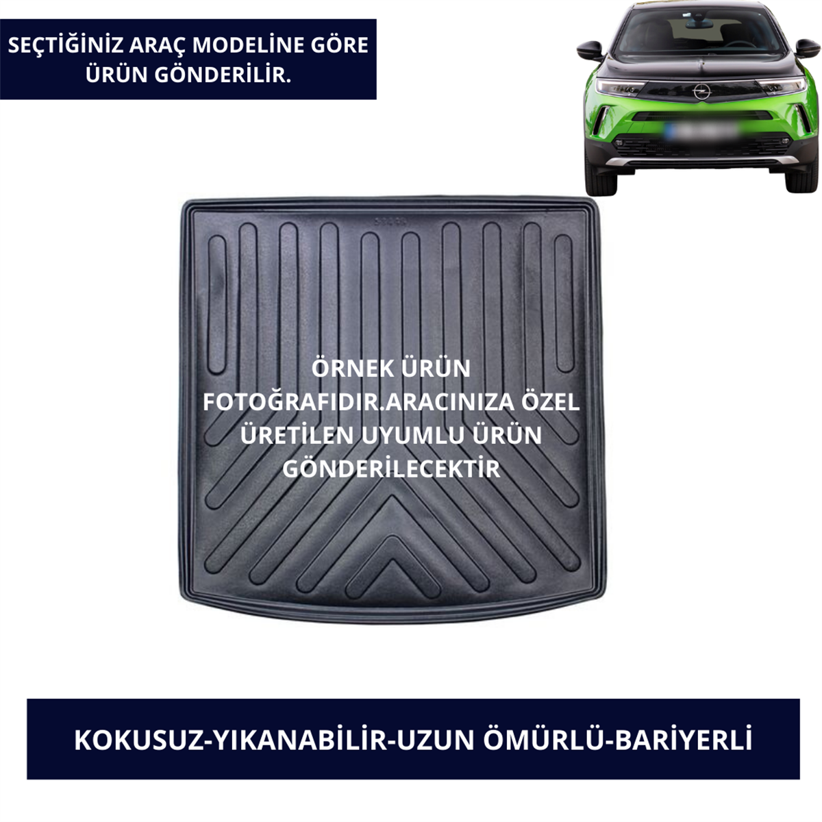 BAGAJ HAVUZU MODELLERİ OPEL ARAÇLAR- SİYAH RENK