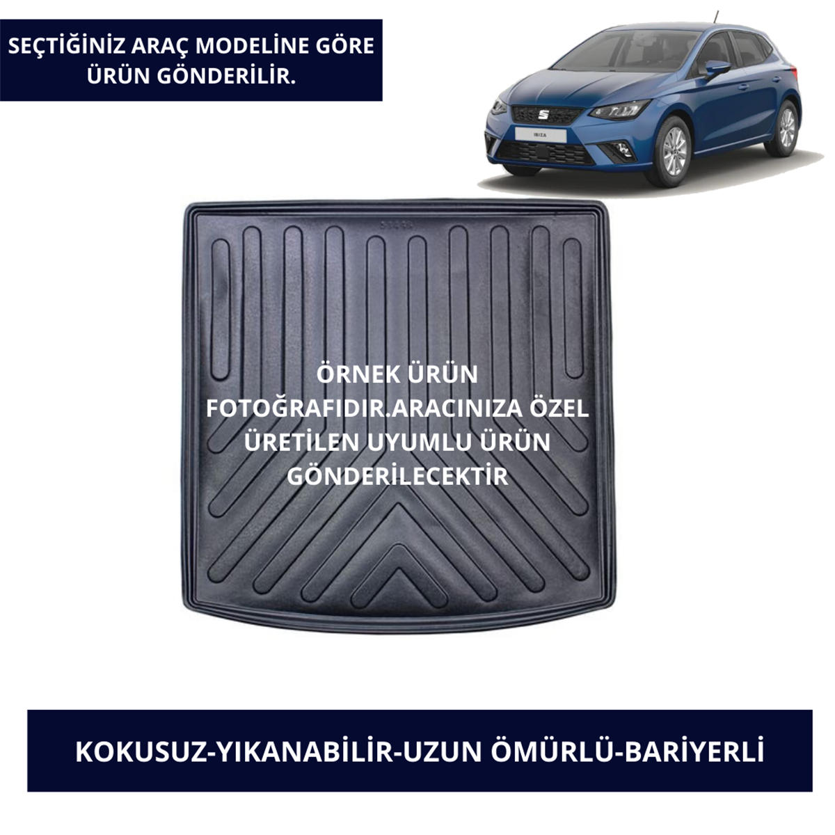 BAGAJ HAVUZU MODELLERİ SEAT ARAÇLAR- SİYAH RENK