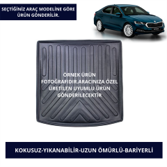 BAGAJ HAVUZU MODELLERİ SKODA ARAÇLAR- SİYAH RENK