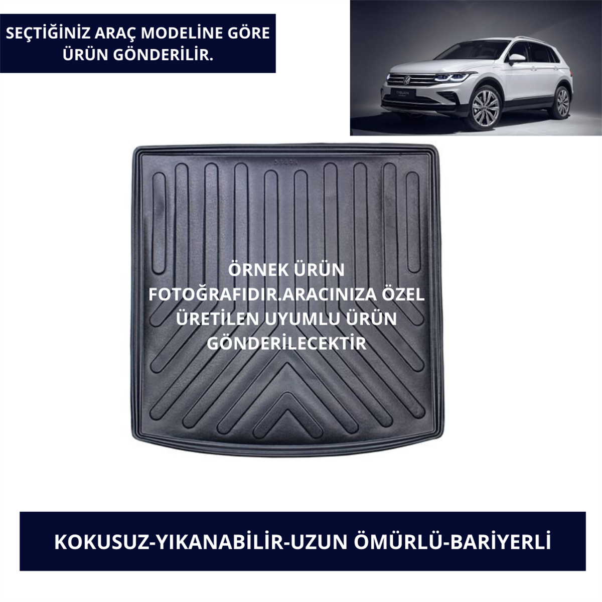 BAGAJ HAVUZU MODELLERİ VOLKSWAGEN ARAÇLAR- SİYAH RENK 2