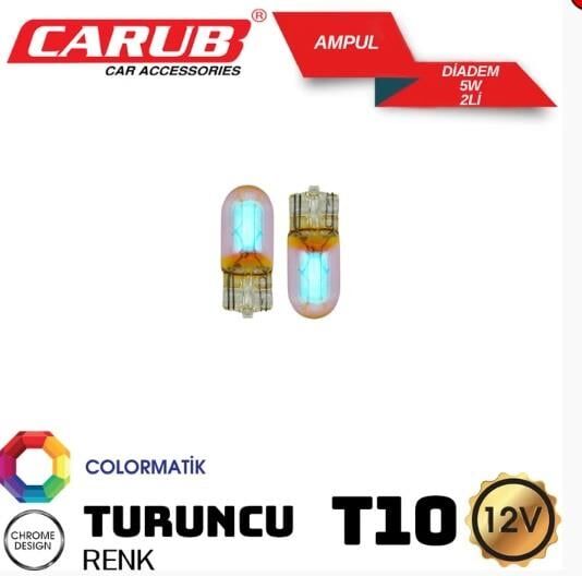 AMPUL T10 DİADEM 12V 5W TURUNCU ORJ KOD:0403094