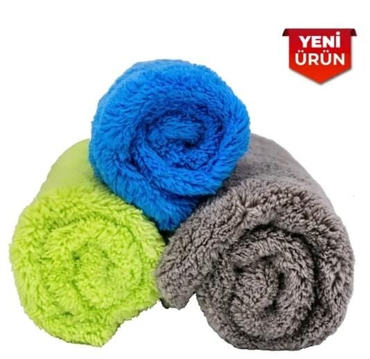 MİKROFİBER CİLA BEZİ 3'LÜ EUPHRATE ALMAN MALI 40X40 KOD:E15-4040-500
