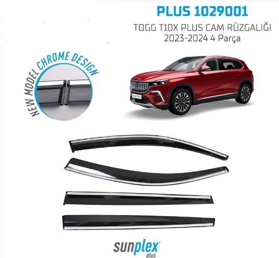 TOGG T10X PLUS CAM RÜZGALIĞI 2023-2024 4 PARÇA KOD:PLUS1029001