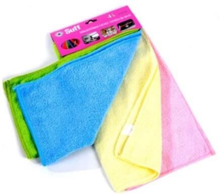 MİKROFİBER YÜZEY TEMİZLEME BEZİ 3'LÜ  32X32 EUPHRATE ALMAN MALI KOD:E02-3232-250