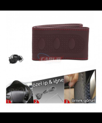 DİREKSİYON KILIFI DİKMELİ DELÜX İĞNELİ SARMALI BORDO CARUB KOD:1832433