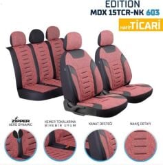 DÖŞEME KILIFI HAFİF TİCARİ EDİTİON NAKIŞLI KETEN KIRMIZI KOD:MDX-TCR15